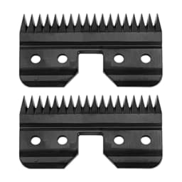Black Detachable Pet Dog Grooming Clipper Stainless Steel Blades Set,Compatible with Andis,Oster A5,Wahl KM10 Series Clippers