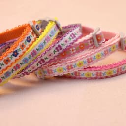 Exquisite Floral Embroidered Cat Collars, Adjustable And Durable Pet Collars, Cat Supplies, Cute Lace Collar With Bell Perfect