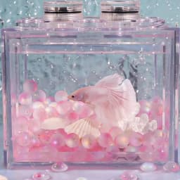 Fish Tank Frosted Glass Beads, Small Fish Tank Landscaping Supplies, Micro Landscape Ecological Tank Decorations and Ornaments