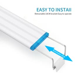 Extensible Waterproof Clip on Lamp For Fish Tank Super Slim Fish Tank Aquatic Plant Grow Aquarium LED Light 18-58cm 220V