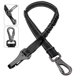 3 In 1 Pet Dog Car Seat Belt Nylon Reflective Adjustable Pet Seat Vehicle Lead Clip Safety Traction Rope for Small Large Dogs