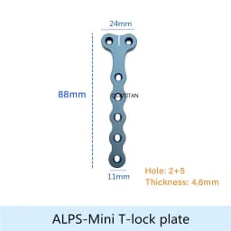 ALPS T Locking Plate 3.5/4.2/5.0/6.5 Titanium Alloy Veterinaria Pets Fracture Orthopedic Surgical Instruments Veterinary