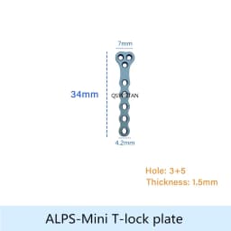 ALPS T Locking Plate 3.5/4.2/5.0/6.5 Titanium Alloy Veterinaria Pets Fracture Orthopedic Surgical Instruments Veterinary