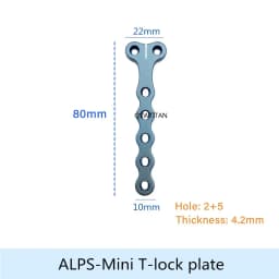 ALPS T Locking Plate 3.5/4.2/5.0/6.5 Titanium Alloy Veterinaria Pets Fracture Orthopedic Surgical Instruments Veterinary