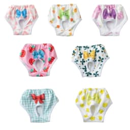 New Washable Dog Physiological Pants Leakproof Cartoon Pet Diaper Reusable Breathable Dog Menstrual Pants