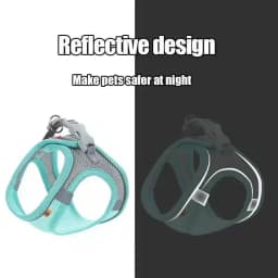 Pet Cat Dog Harness Vest Chest Rope Set Reflective Breathable Adjustable Pets Harness Kitten Collar for Small Medium Dogs Cats