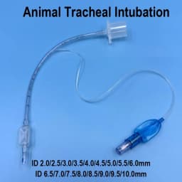 Animal Tracheal Intubation Cat Dogs Disposable PVC Sterile Oral Nasal Endotracheal Tube with Cuff 2.5-10mm Veterinary Supplies