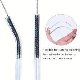 Fish Tank Pipe Cleaning Brush, 155cm Spring Brush, Double-Ended Hose Cleaning Brush, Trachea Pipe, U-shaped Pipe Cleaning Tool