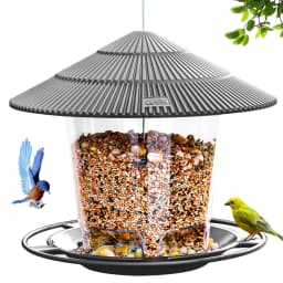 Bird Feeder Automatic Foot Feeding Tool Outdoor Bird Feeder Hanging Nut Feeding Multiple Hole Dispenser Holder Food Container
