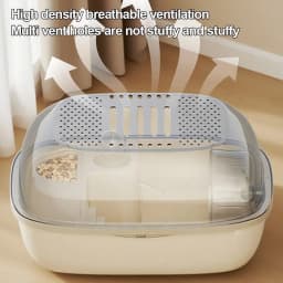 Fashion Large Space Hamster Cage Sturdy Breathable Small Animal Carrying Cage Easy Clean Ventilation Pet House