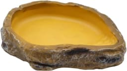 Reptile Worm Water Bowl Resin Rock Dish Plate Terrarium Tank Turtle Food Bowls for Lizard Snake Frog Scorpion Hamster Feeder