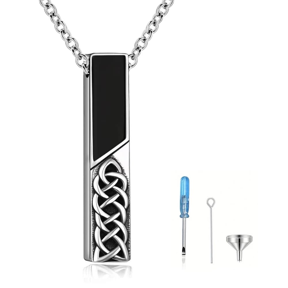 Square Urn Necklace for Human Ashes Cremation Jewelry for Ashes Stainless Steel Keepsake Ashes Necklace Memorial Urn Jewelry