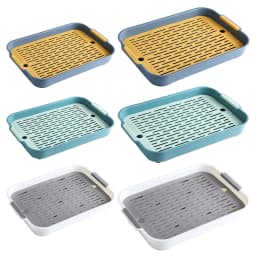 Tray Rabbit Litter Tray Large Space Smooth Corner Detachable Design 27x18.5x4cm Blue For Pet’s Training For Pet’s Training