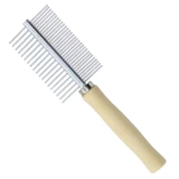 1Pcs Pet Wooden Handle Comb Cats/Dogs Stainless Steel Beauty Comb Pet Hair Removal Cleaning Tool Portable Dog Massage Accessory