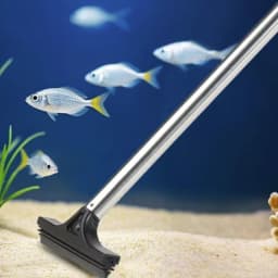 Telescopic Aquarium Scraper Brush Multi-Purpose Cleaning Tool for Algae And Debris Removal Adjustable Reach for Fish Tank