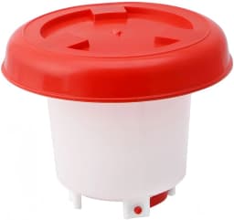 6L Automatic Chicken Coop Water Bucket Dispenser Poultry Water Dispenser Waterer Plastic Poultry Drinking Bucket Supply