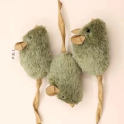 Interactive Squeaky Mouse Cats Toy Plush Realistic Funny Self Play Automatic Chirping Durable Bite Resistant Pet Cat Kitten Toys