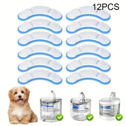 6/12pcs Cat Water Fountain Replacement Activated Carbon Filter For Pet Drinking Bowl Auto Drinking Filter Element Accessories