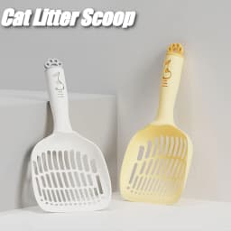 Pet Cat Litter Shovel, Grid Cat Urine Litter Shovel, Pet Cleaning Supplies, Toilet Bowl, Long-handled Cat Litter Shovel