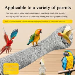 Cat Bite Proof Gloves Scratch & Puncture Resistant Heavy Duty Leather Pet Handling Gloves for Grooming Vet Falconry Bird Parrot