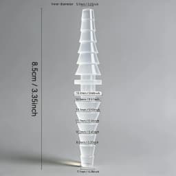 Pentagonal Hose Connector, Flexible Hose Fittings, Plastic Variable Diameter Straight-Through Water Pipe, Quick-Connect Nozzle, Flexible Joint, Quick-Connect Fittings for Fish Tanks, No Batteries Required, Suitable for Connecting Water Pumps, Water Tanks, and Water Cooling Pipes, Ink Supply/Feeding Pipeline Adapter for Inkjet Printers, 3D Printers