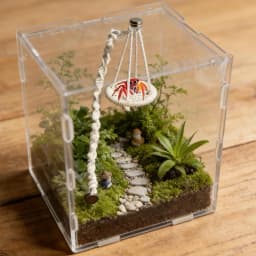 Hangable Jumping Spider Bridge Hermit Crab Climbing Enclosure Bridge Swings Spider/Gecko Jumping Stand Climbing Ladder Habitat