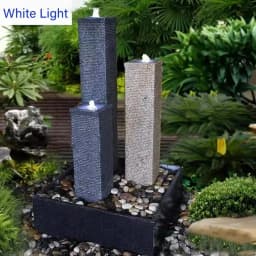 2-Pin 12V Underwater LED Light Ring for Fountain Fish Pond Water Garden 6-LED Replacement Lighting Adapter