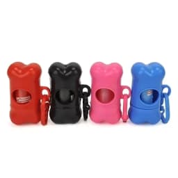 1pc Bone Shaped Bag Dispenser Disposable Pet Dog Waste Bag Holder Plastic Garbage Bag Case Carrier Disposal Poop Bag Dispenser