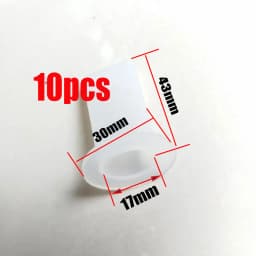 10 pieces 30 x 17 x 43mm Silicone Duckbill Valve One-way Check Valve for Liquid and Gas Backflow Prevent