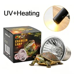 Reptile Lamp 25/50/75W UVA+UVB 3.0 Pet Heat Lamp Bulb Turtle Basking UV Light Bulbs Amphibians Lizards Temperature Controller