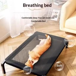 New Elevated Dog Bed Raised Breathable Moisture Proof All Seasons Soft Ventilated Pet Sleeping Cot For Large And Small Dogs