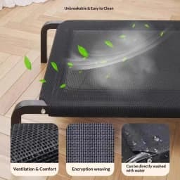 New Elevated Dog Bed Raised Breathable Moisture Proof All Seasons Soft Ventilated Pet Sleeping Cot For Large And Small Dogs