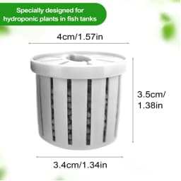 4 Pieces Aquarium Planter Pot with sponge Suction Cups breathable water-permeable For Home Fish Tank Plant Pots Holder