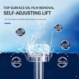 Basket Style Floating Surface Skimmer, Oil Film Remover with Inlet Grille Inlet & Outlet for Mini Planted Aquarium Tank Supplies