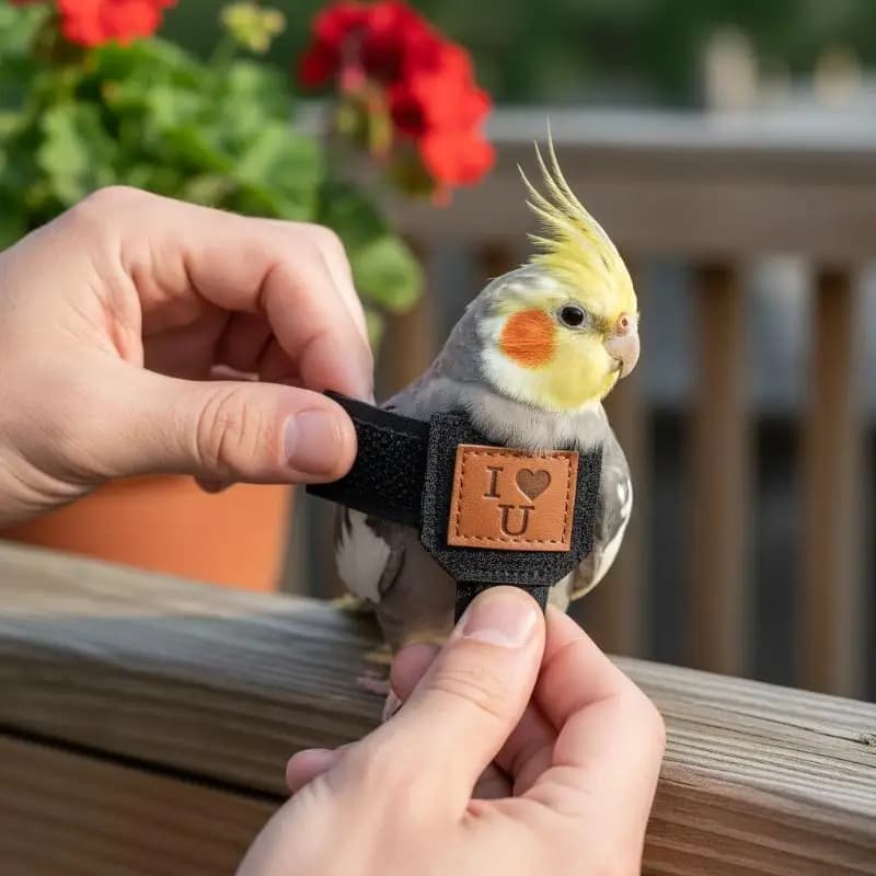 Comfortable Parrot Flying Harness Adjustable Safety Bird Vest Training Rope for Outdoor Walking Adventure