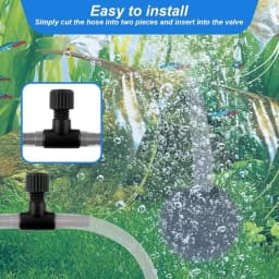 10pcs 4mm Aquarium Oxygen Pump Air Control Valves Plastic T Shaped Single Way Air Flow Regulator Portable Fish Tank Accessories