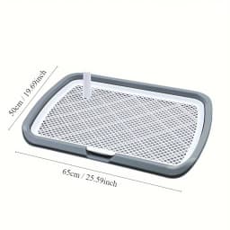 Dog Potty Training Tray Pee Pad Holder with Removable Grid Reusable Puppy Toilet for Indoor Dogs 1-3pc