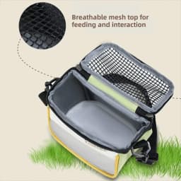 Breathable Small Pet Carrier Bag Ventilated Portable Hamster Shoulder Bag Lightweight Adjustable Squirrel Carrier Bag