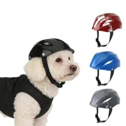 Durable Fashion Plastic Pet Dog Helmet Adjustable Ventilated Holes Puppy Cat Safety Hat Toy Helmet Pet Costume Gift Accessories
