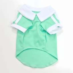 Summer Pet Sport Polo T-Shirt Soft Breathable Stripe Sleeve Clothes for Cats Small Dogs Kitten Puppy