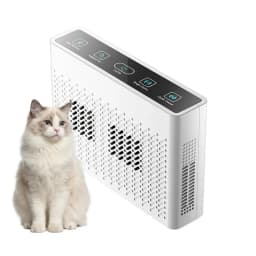 Air Purifier for Pet Odor Negative Ion Air Freshener Ultrasonic Dust Mite Killer Dual Ozone Modes Portable Hotel Air Disinfector