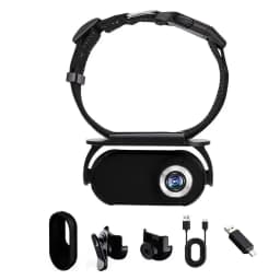 360°Rotation Pet Camera 120° Wide Angle Mini Body Camera Portable Pocket Collar Cam Outdoor Video Recorder For Dogs Cats