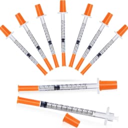 100/200PCS 0.5/1ml Syringes with Needle Individual Packaging Pain-Free for Laboratory And Insulin Syringe Pet Supplies