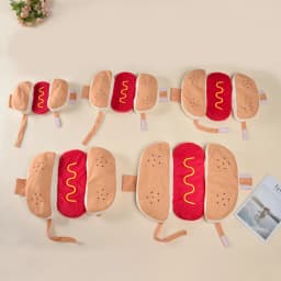 Funny Pet Hot Dog Costume Dog Clothes Cat Apparel Cute Halloween Outfit for Birthday Party Christmas Photo Shoot Pet Supplies