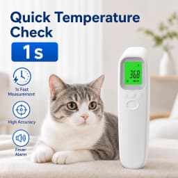 AiQUE Pet Thermometer Digital Fast Reading Accurate Animal Temperature Meter For Dog Cat Rabbit Livestock Veterinary Electronic