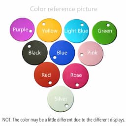 100Pcs Anodizing Aluminum Dog Tag Name Dog ID Tags for Dog Collar Personalized Pet ID Dog Name Tag Customized Engraving