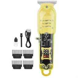 2026 New Transparent Body Electric Hair Clipper Professional Trimmer USB Rechargeable Hair Cutting Machine For Men