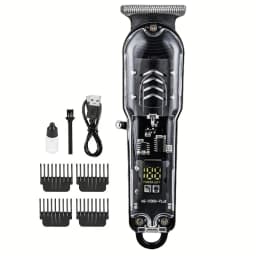 2026 New Transparent Body Electric Hair Clipper Professional Trimmer USB Rechargeable Hair Cutting Machine For Men