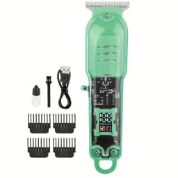 2026 New Transparent Body Electric Hair Clipper Professional Trimmer USB Rechargeable Hair Cutting Machine For Men