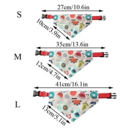 Cute Print Cat Dog Collar with Bandanas for Small Dogs Yorkshire Chihuahua Puppy Triangular Bandage Pet Accessories Supplies